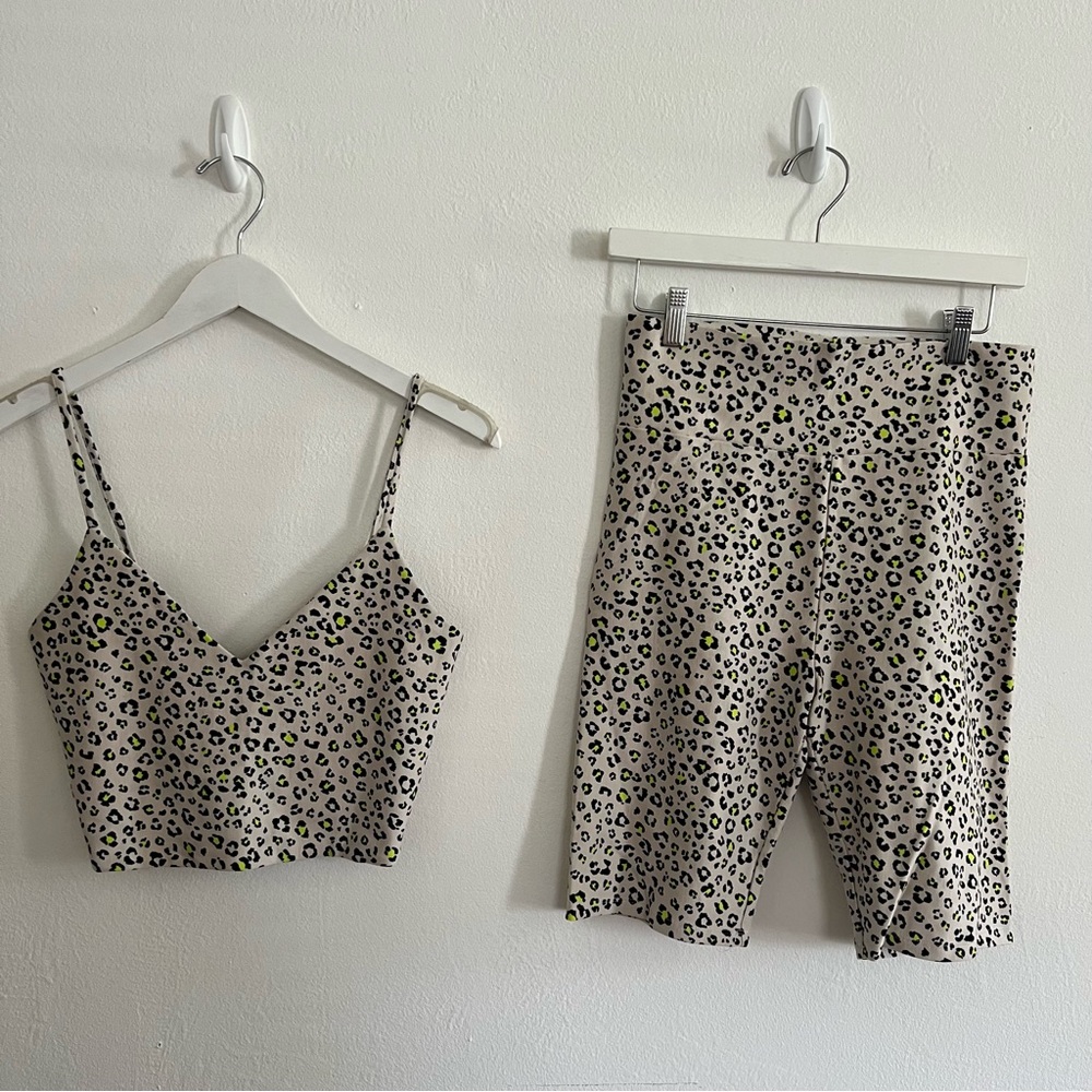 BB Dakota Animal Print Top and Shorts Set